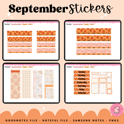 September Fall Stickers