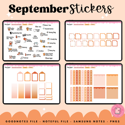 September Fall Stickers