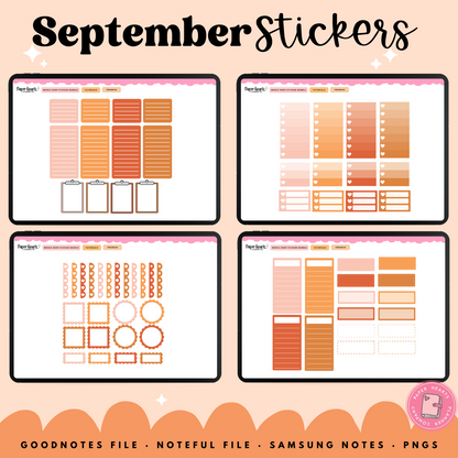 September Fall Stickers
