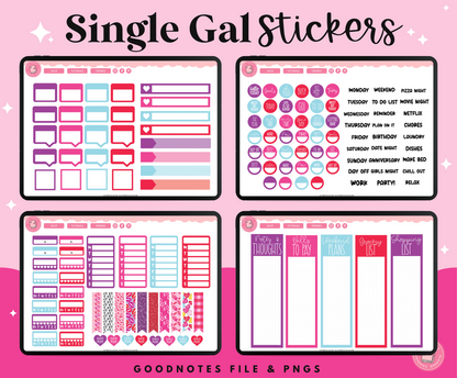 Single On Valentine's Day Digital Stickers