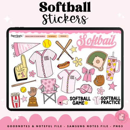 Softball Stickers