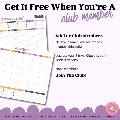 Spooky Movie Night Block Planner Pad