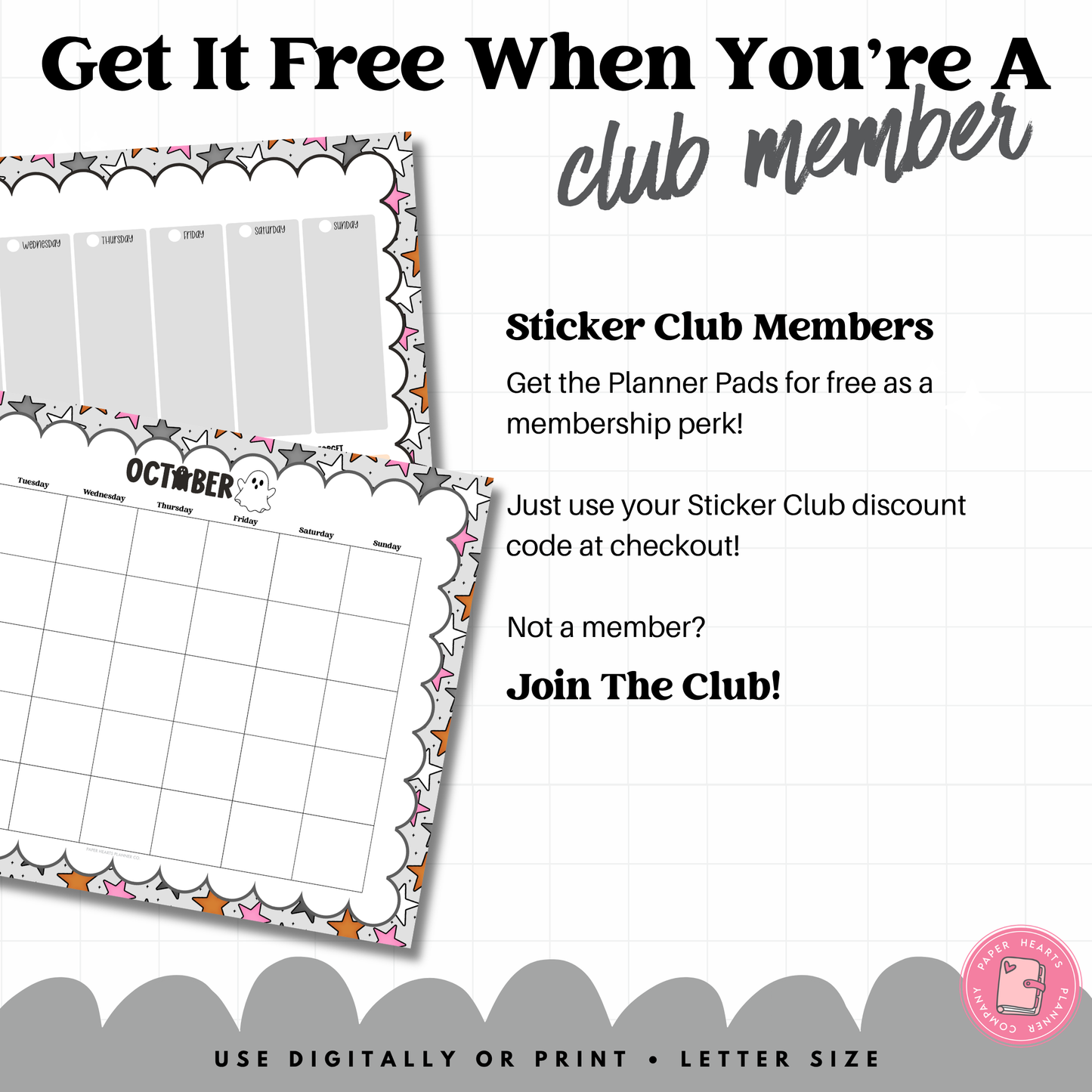 Spooky Movie Night Planner Pad