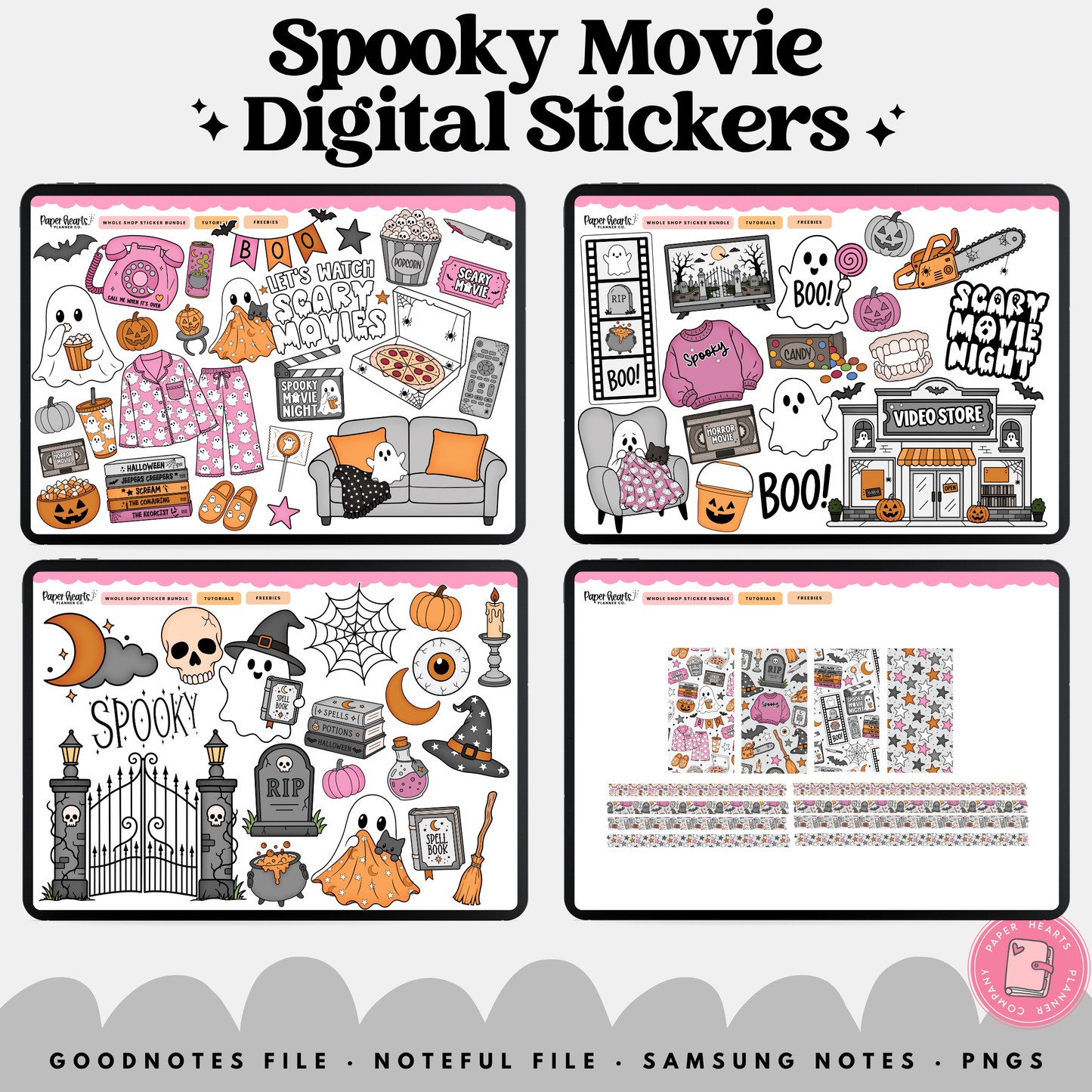 Spooky Movie Stickers