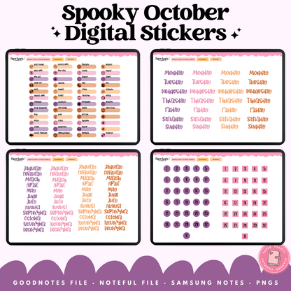 Spooky October Stickers