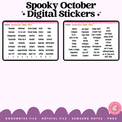 Spooky October Stickers