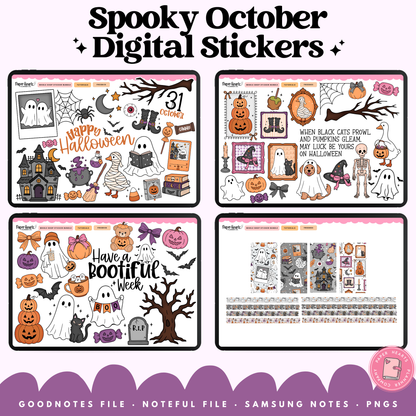 Spooky October Stickers