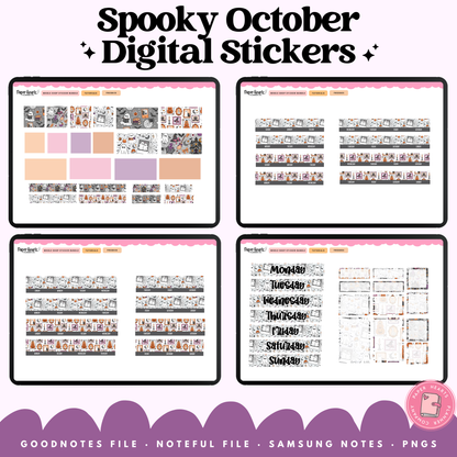 Spooky October Stickers