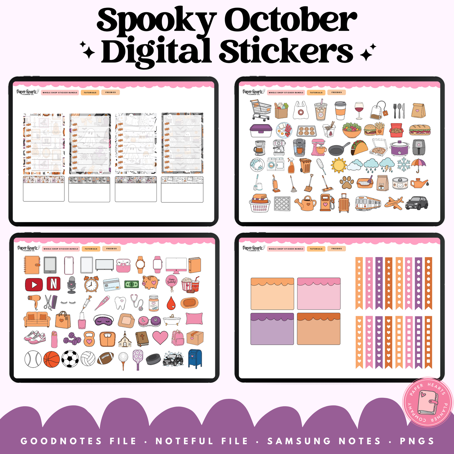 Spooky October Stickers