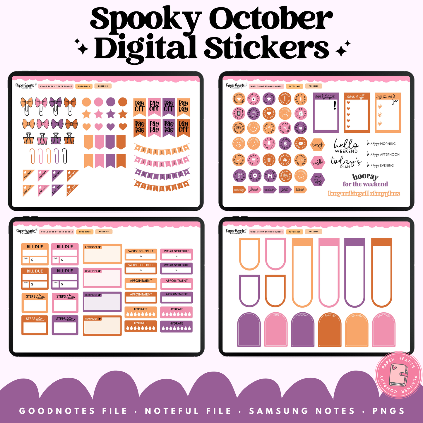 Spooky October Stickers