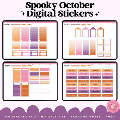 Spooky October Stickers