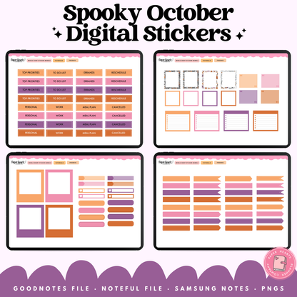 Spooky October Stickers