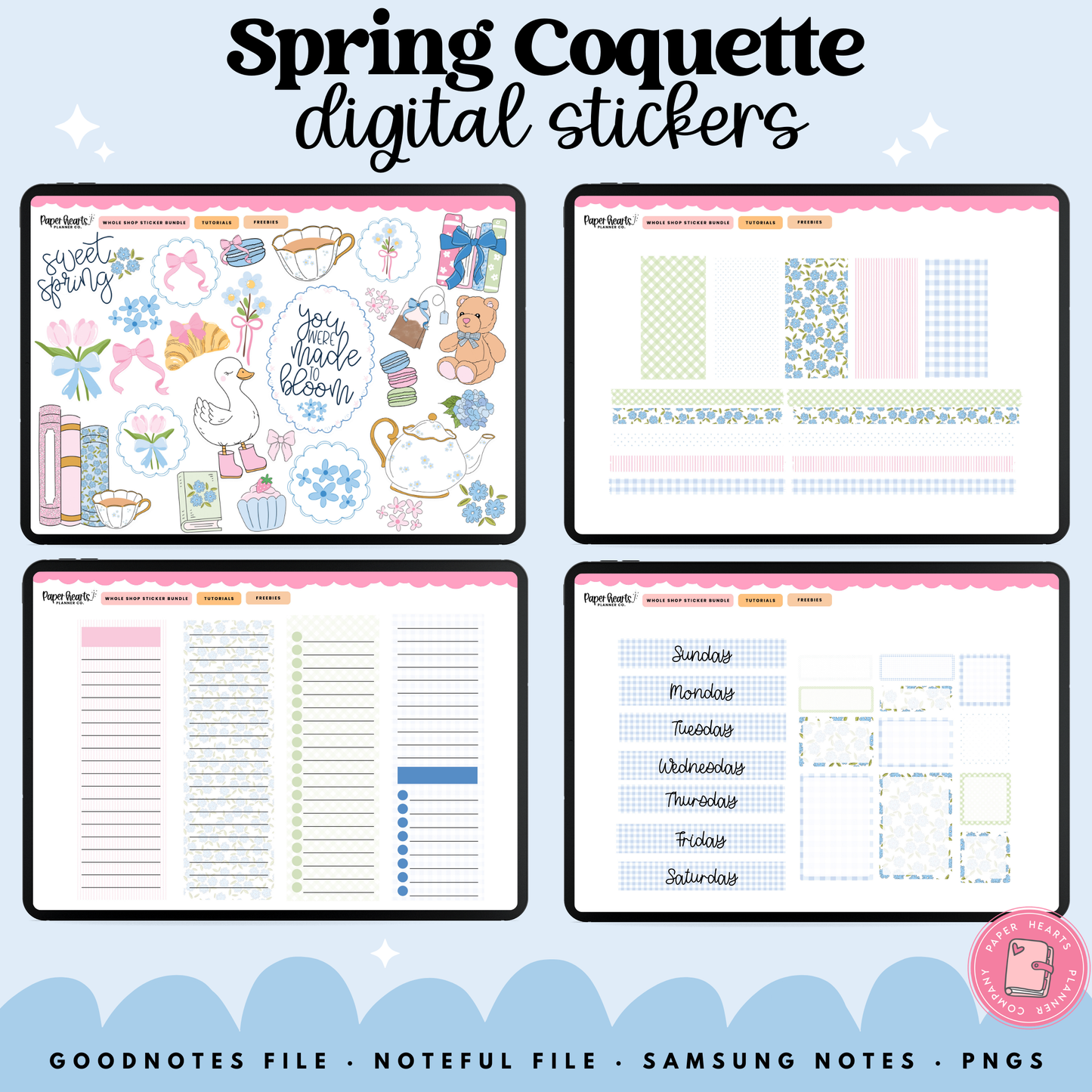 Spring Coquette Stickers