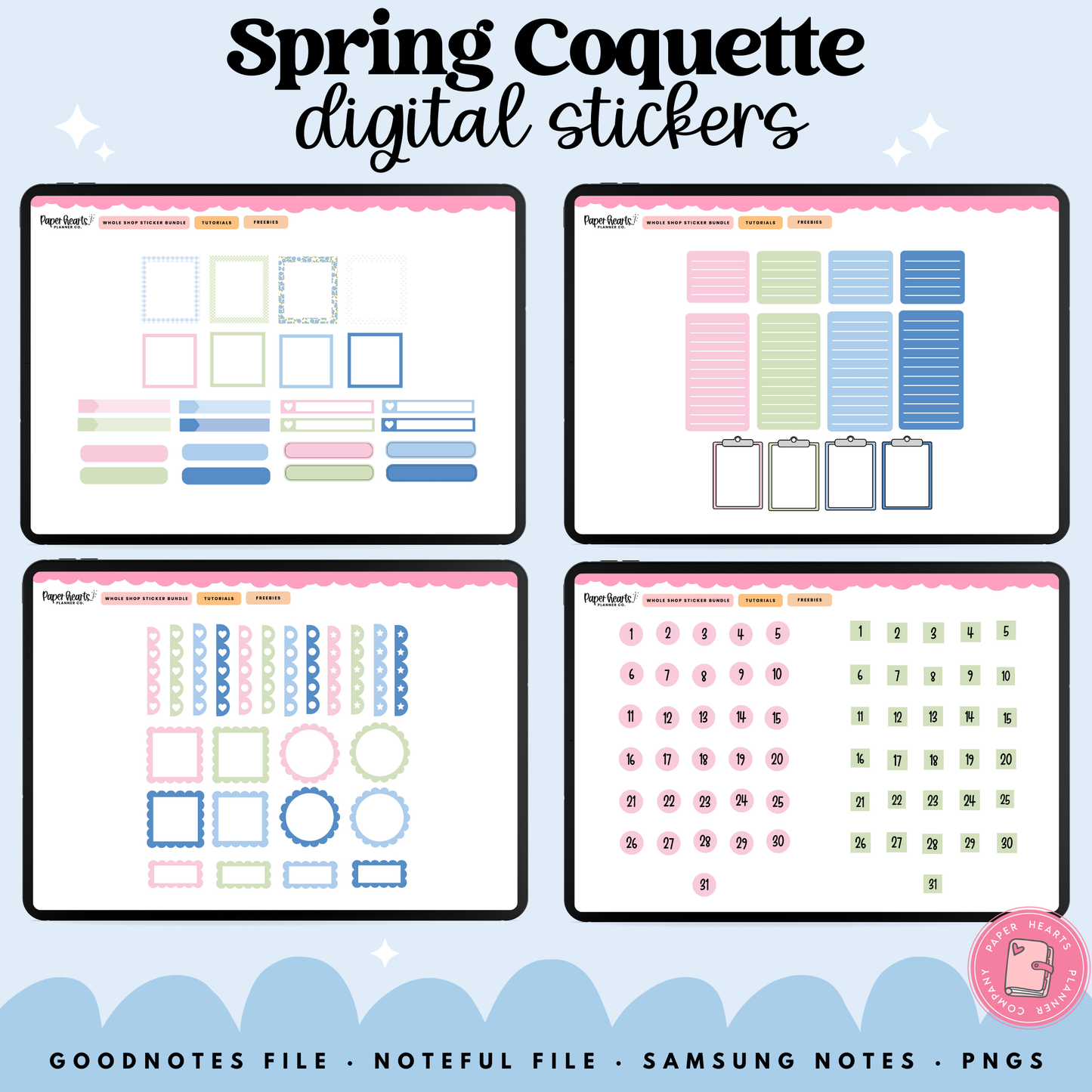 Spring Coquette Stickers