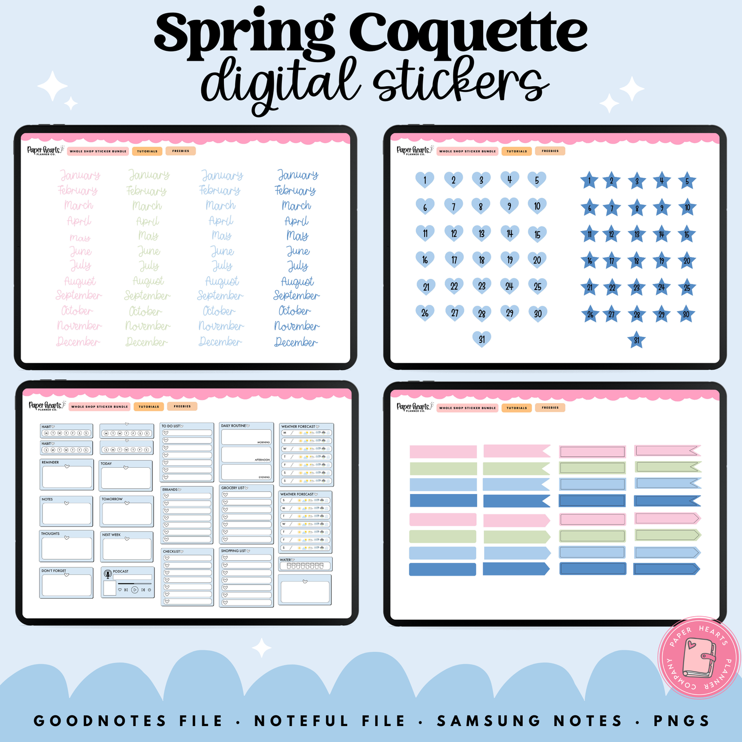 Spring Coquette Stickers