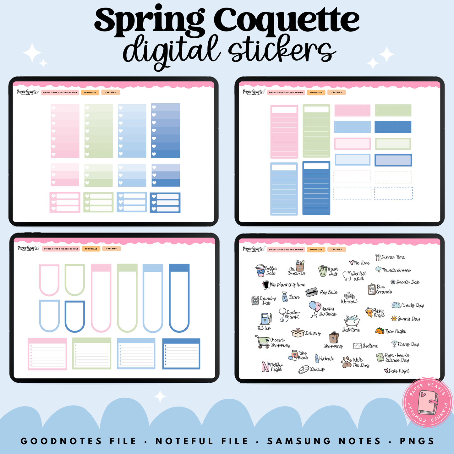 Spring Coquette Stickers
