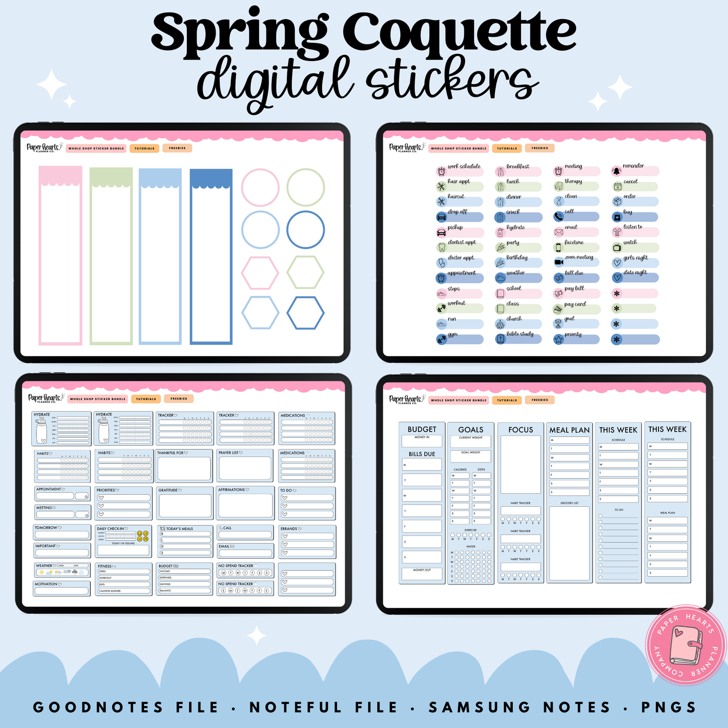 Spring Coquette Stickers