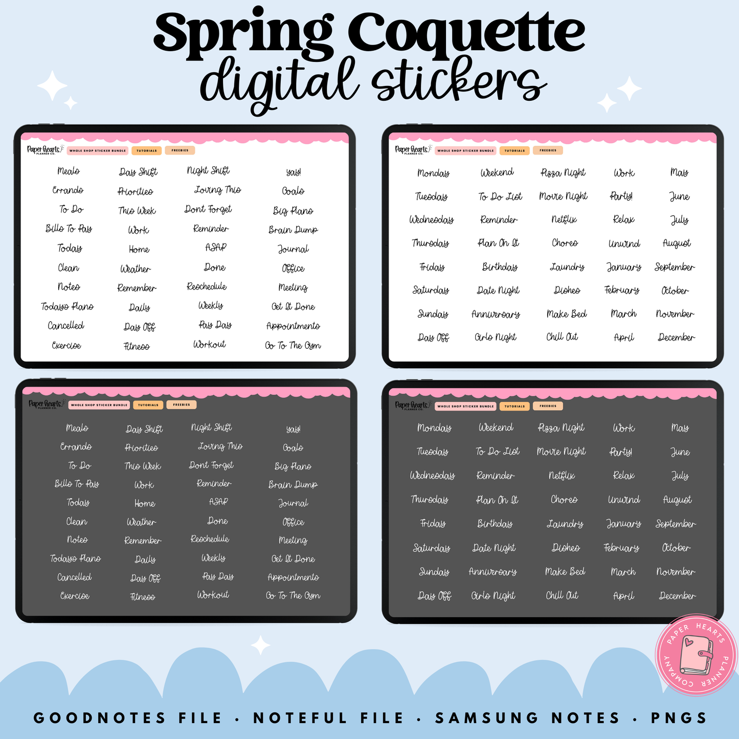 Spring Coquette Stickers