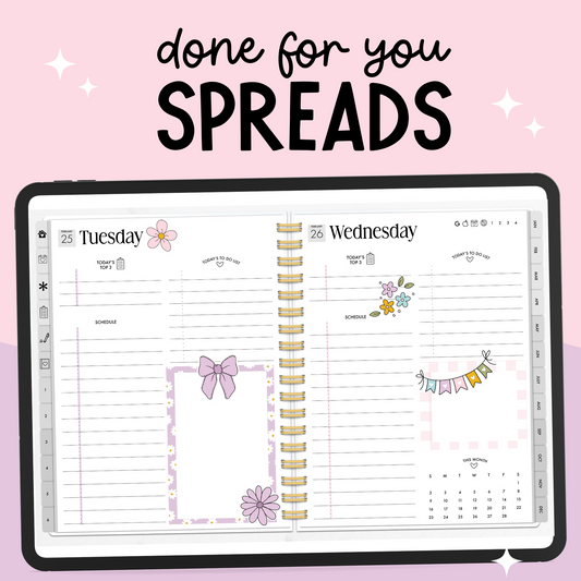 Spring Flowers Daily DFY Spread