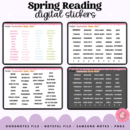 Spring Reading Stickers