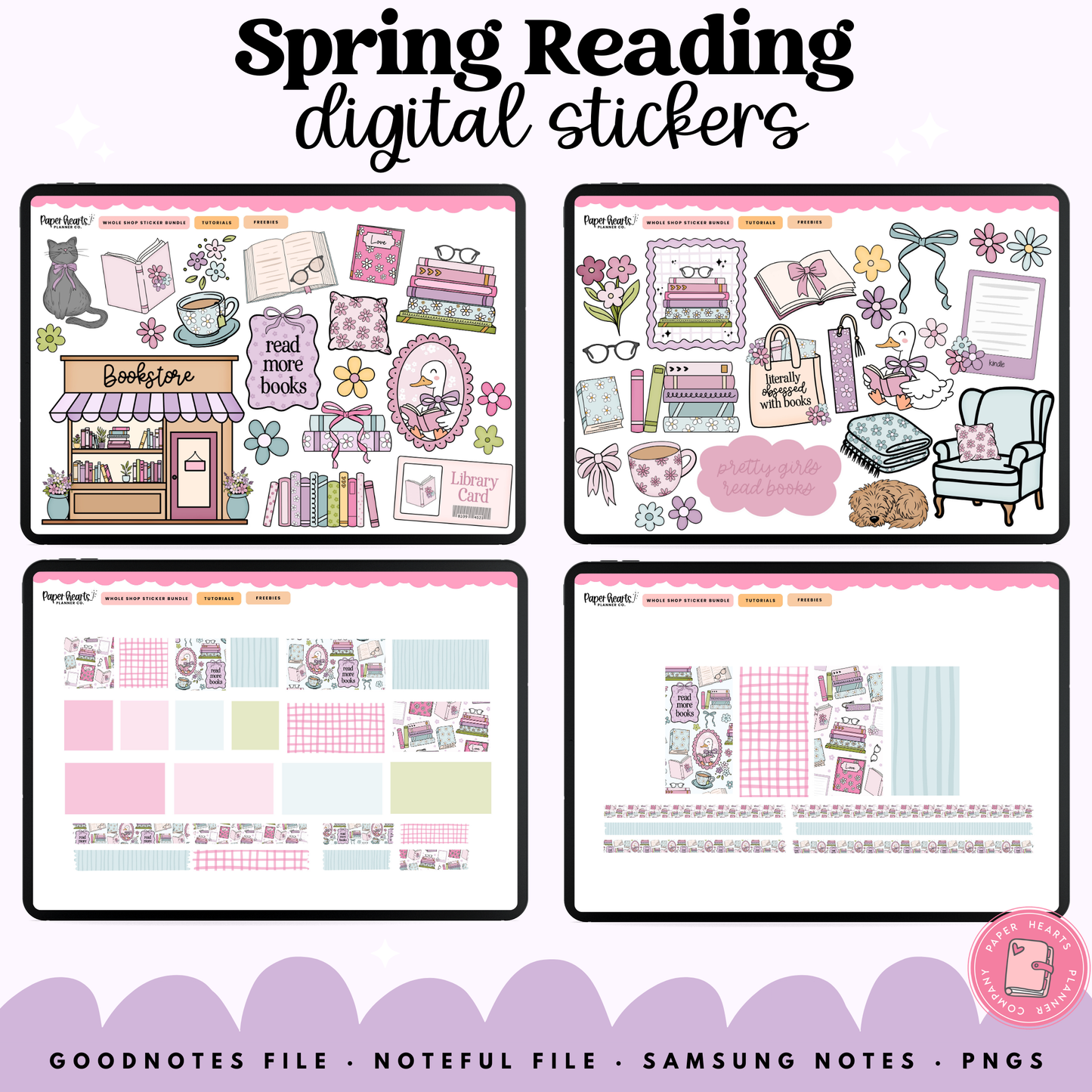Spring Reading Stickers