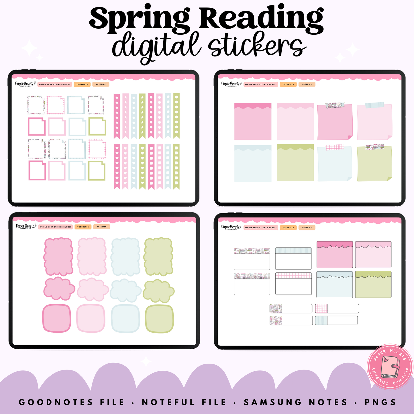 Spring Reading Stickers