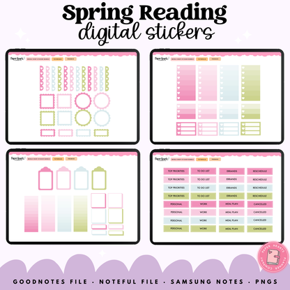 Spring Reading Stickers