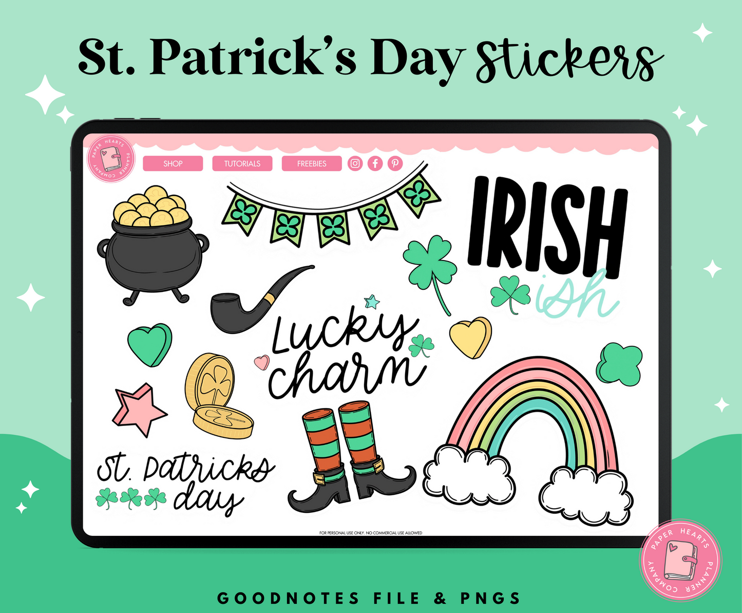St. Patrick's Day Lucky Charm Stickers