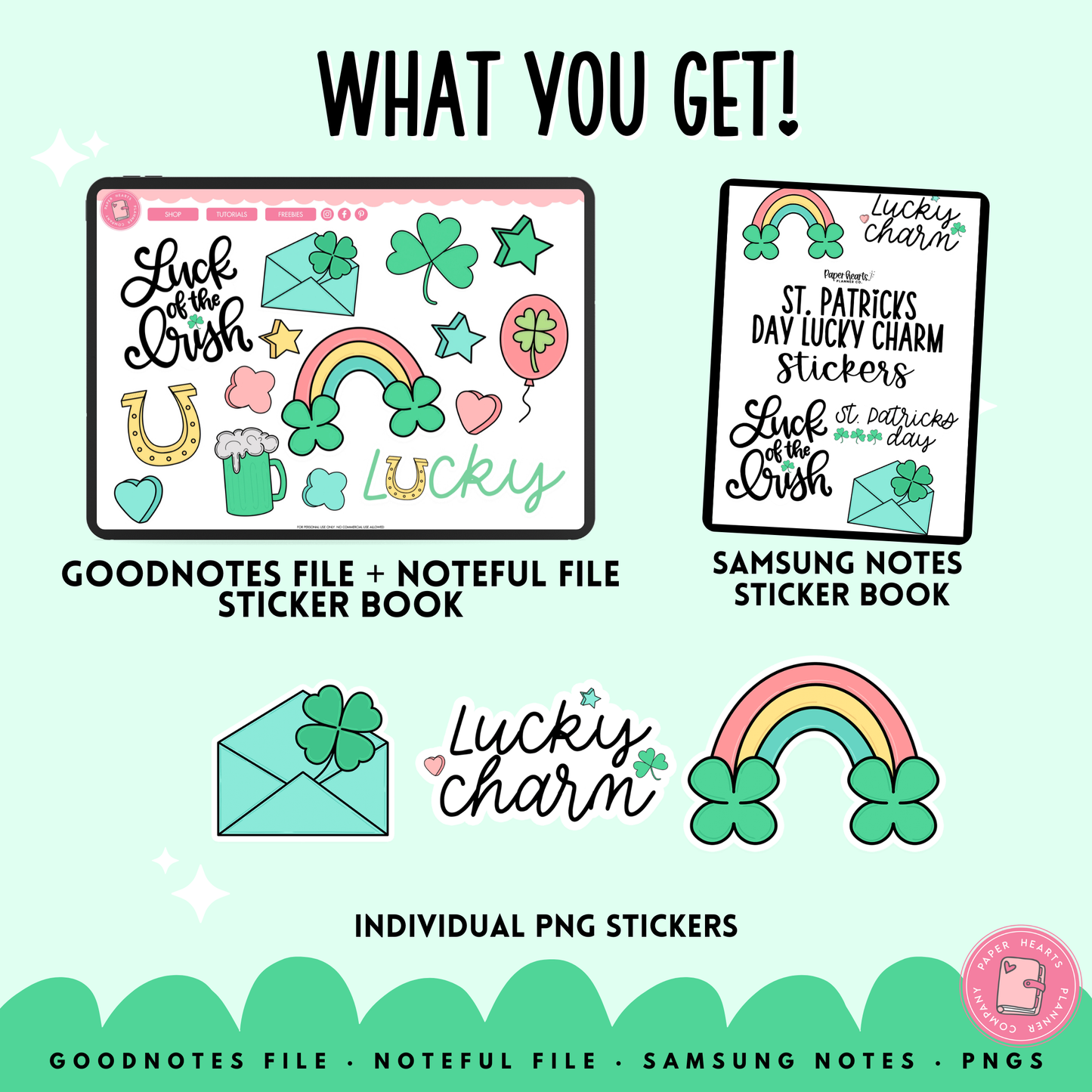 St. Patrick's Day Lucky Charm Stickers