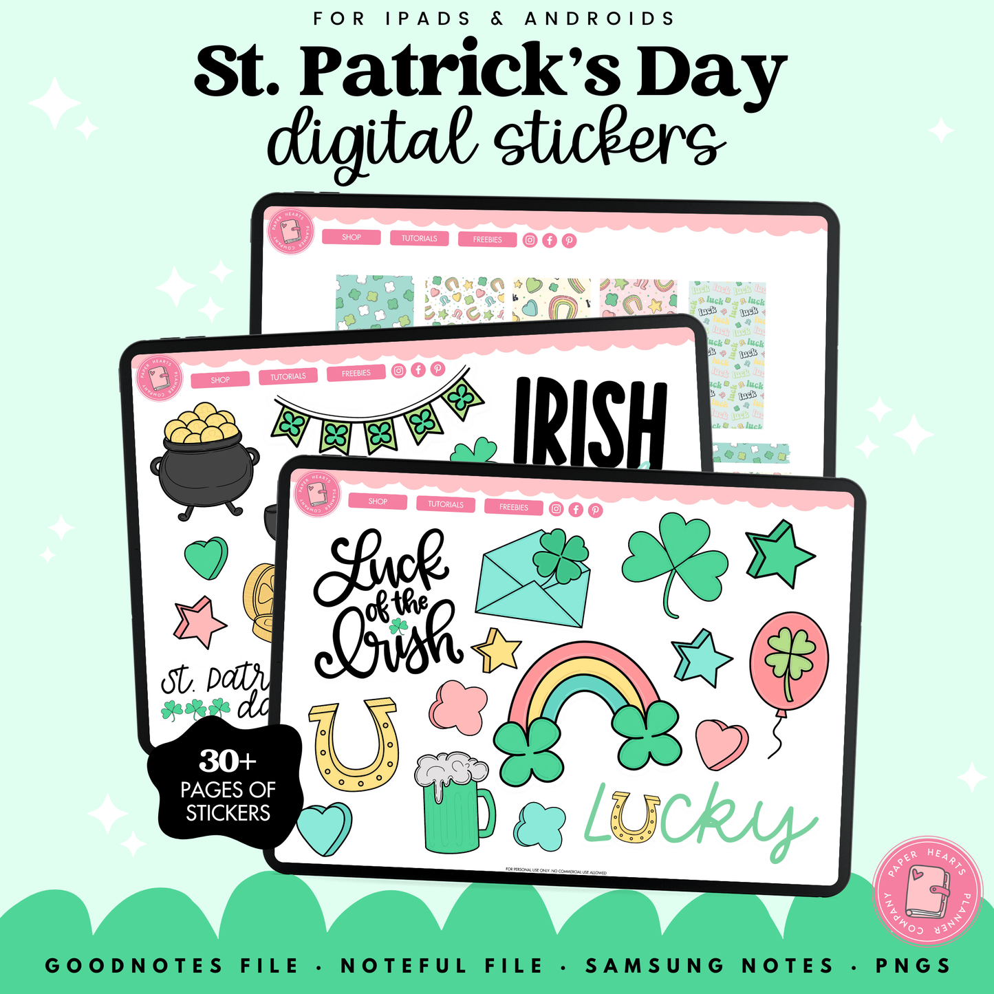 St. Patrick's Day Lucky Charm Stickers