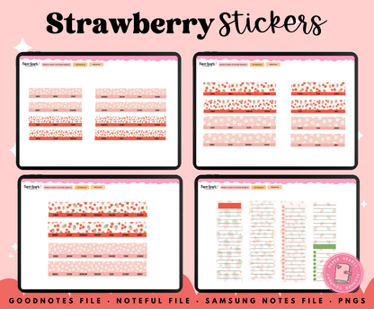 May Strawberry Stickers