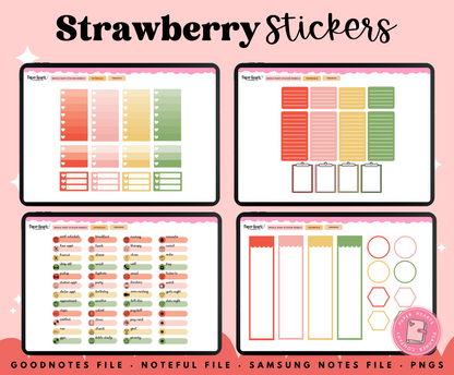 May Strawberry Stickers