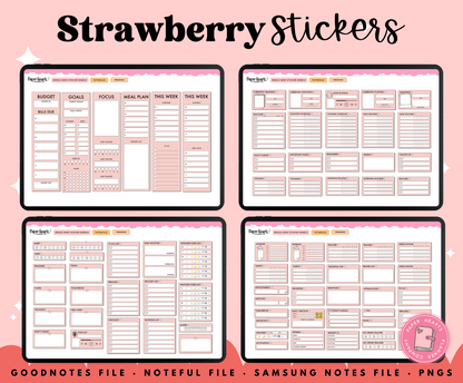 May Strawberry Stickers