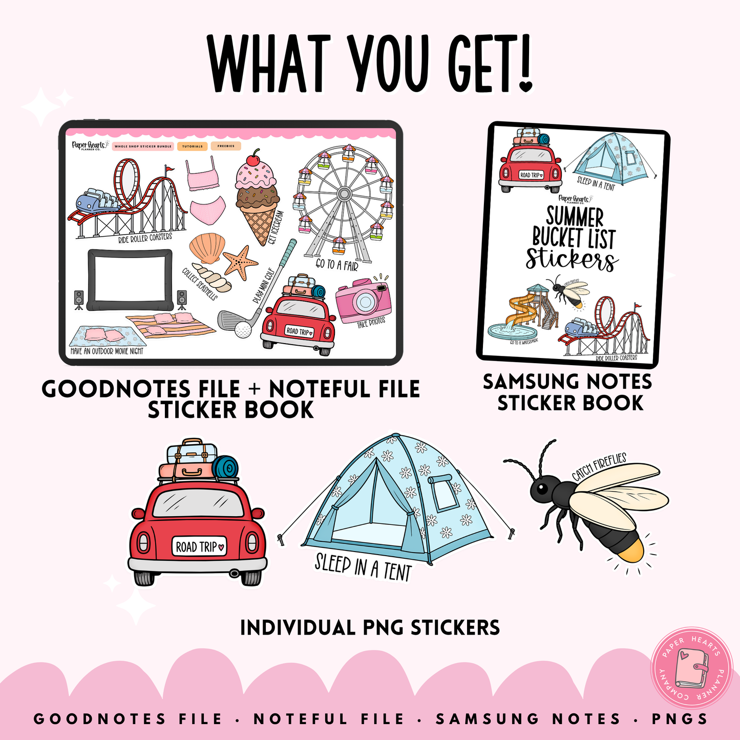 Summer Bucket List Stickers
