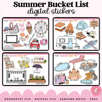Summer Bucket List Stickers