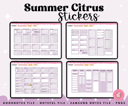 Summer Citrus Stickers