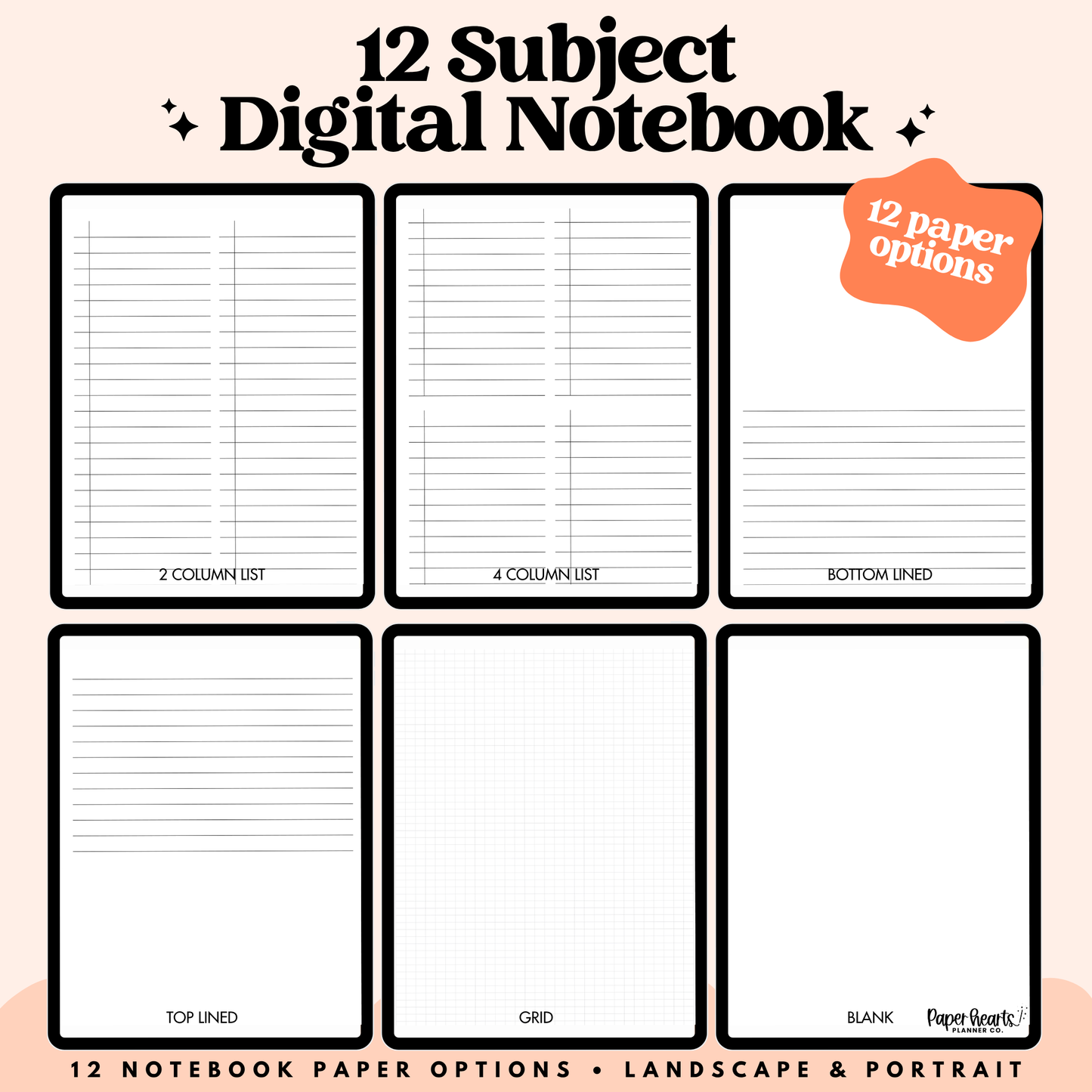 Summer Flowers Digital Notebook