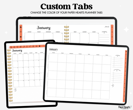 Summer Fun Orange Tabs #FE835A