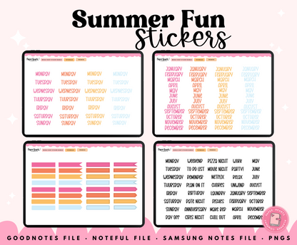 Summer Fun Stickers