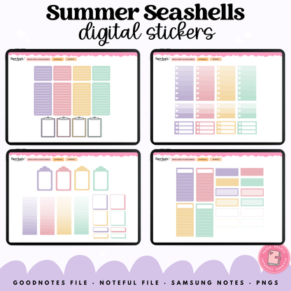 Summer Seashell Stickers