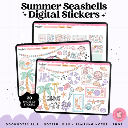 Summer Seashell Stickers