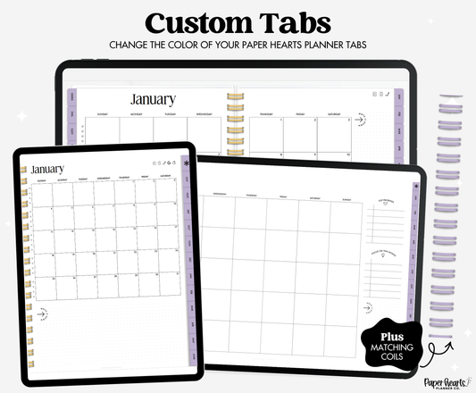 Summer Seashells Purple Tabs