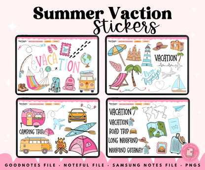 Summer Vacation Stickers