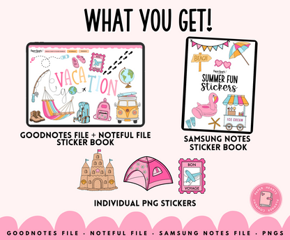 Summer Vacation Stickers