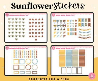 Sunflower Stickers