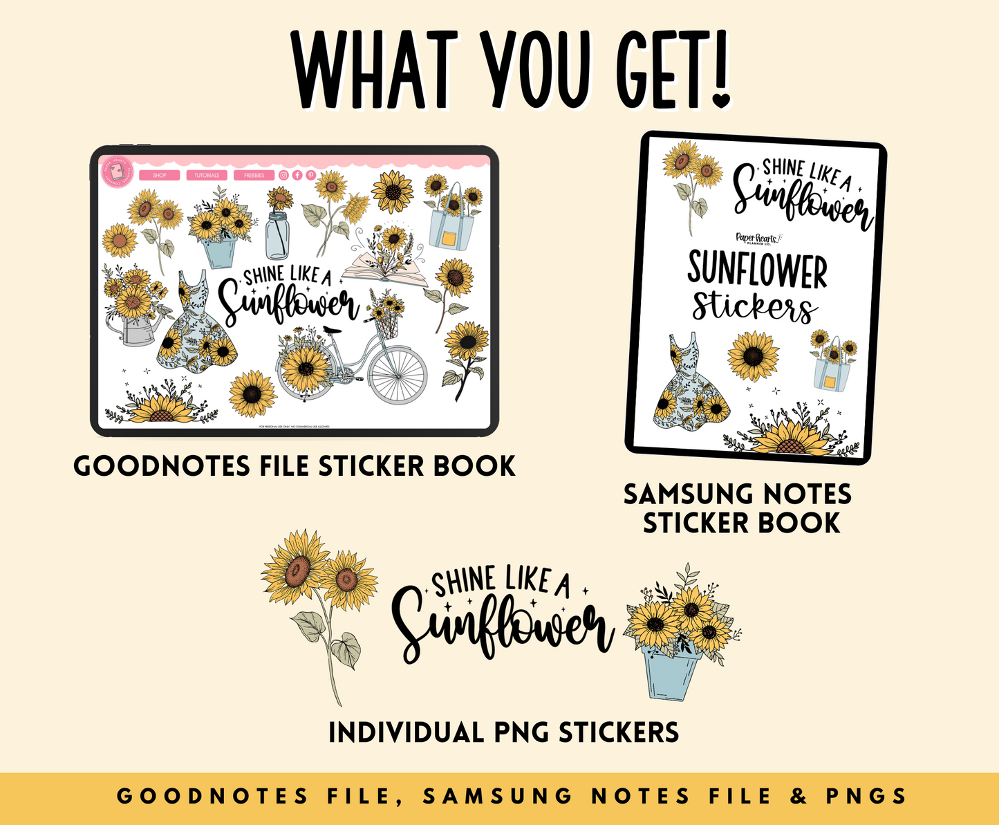 Sunflower Stickers