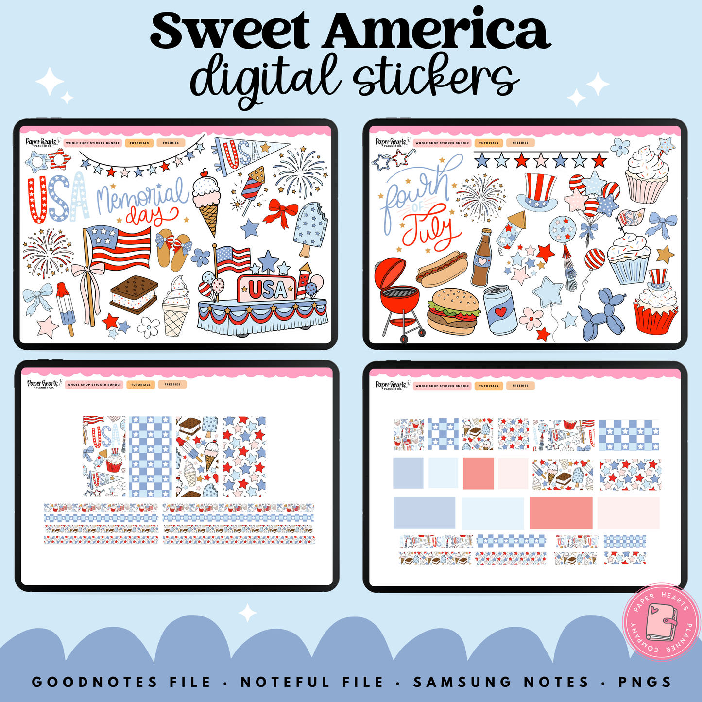 Sweet America Stickers