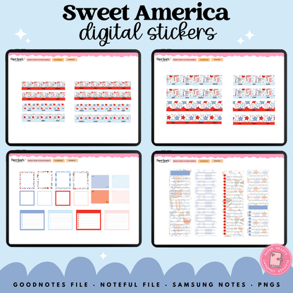 Sweet America Stickers