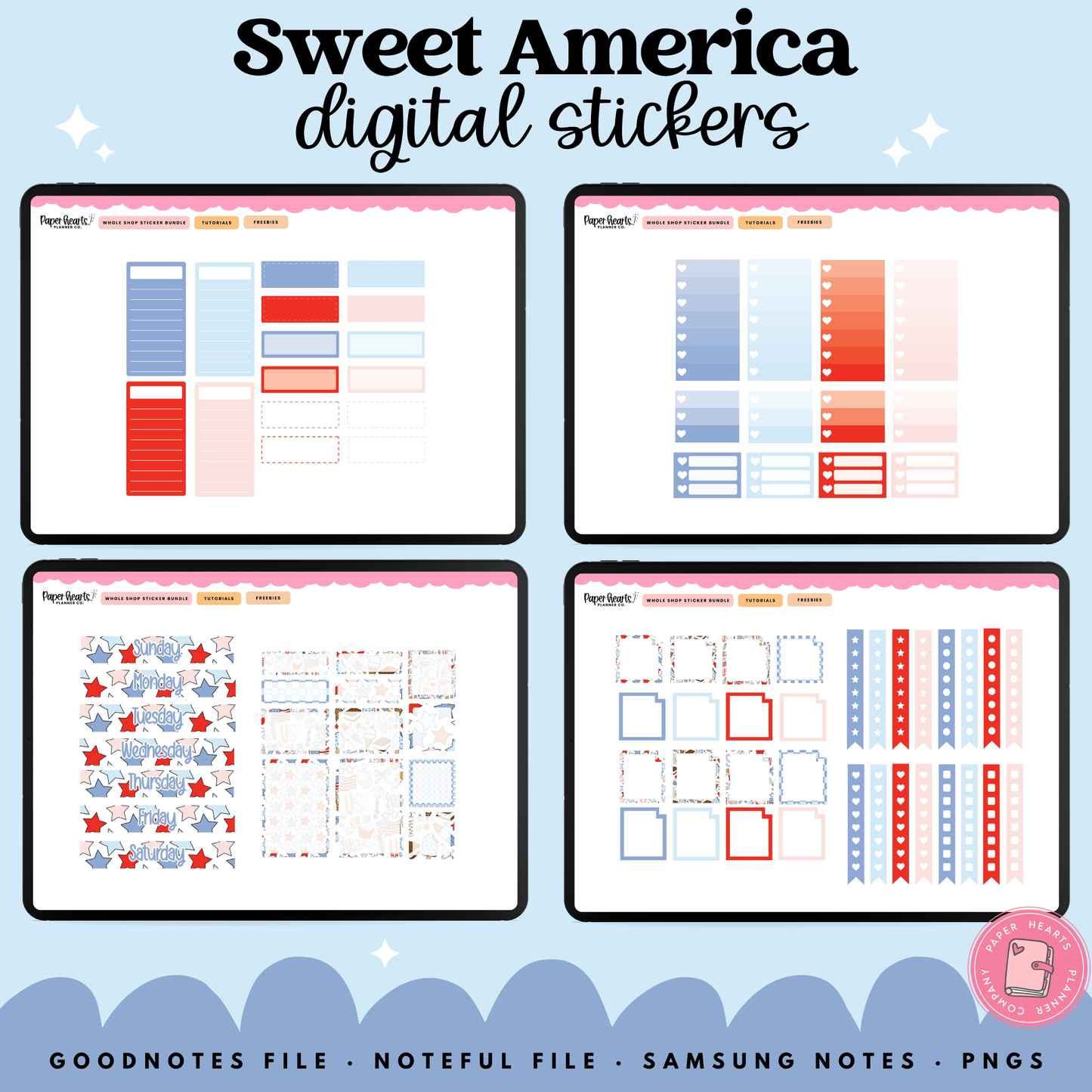 Sweet America Stickers