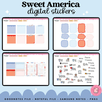 Sweet America Stickers